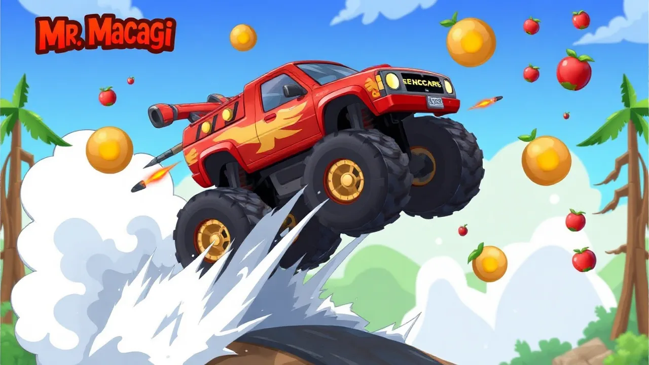 Macagi's Monster Truck Frenzy Awaits in Mr Macagi Adventures image