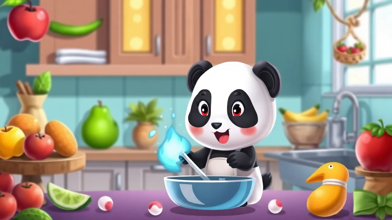 Baby Panda Magic Kitchen: A Fun Fruity Adventure image