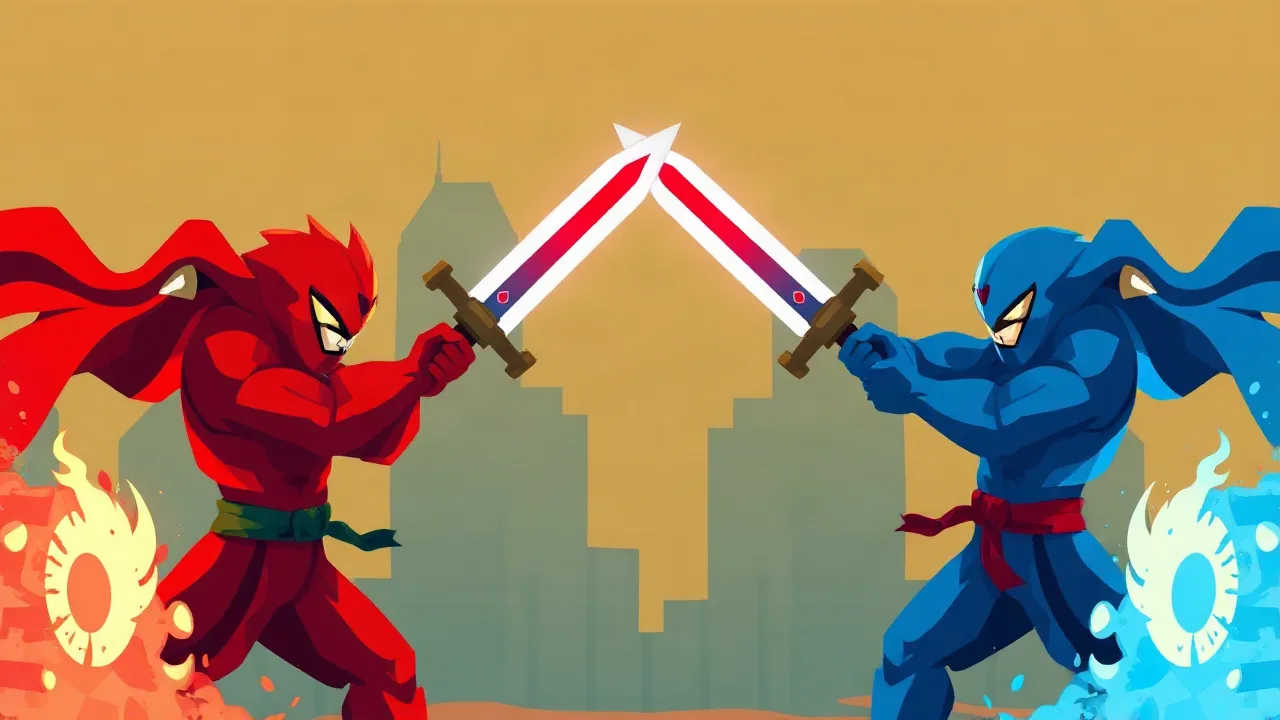 Unleash Epic Duels in Friends Battle Swords Drawn image
