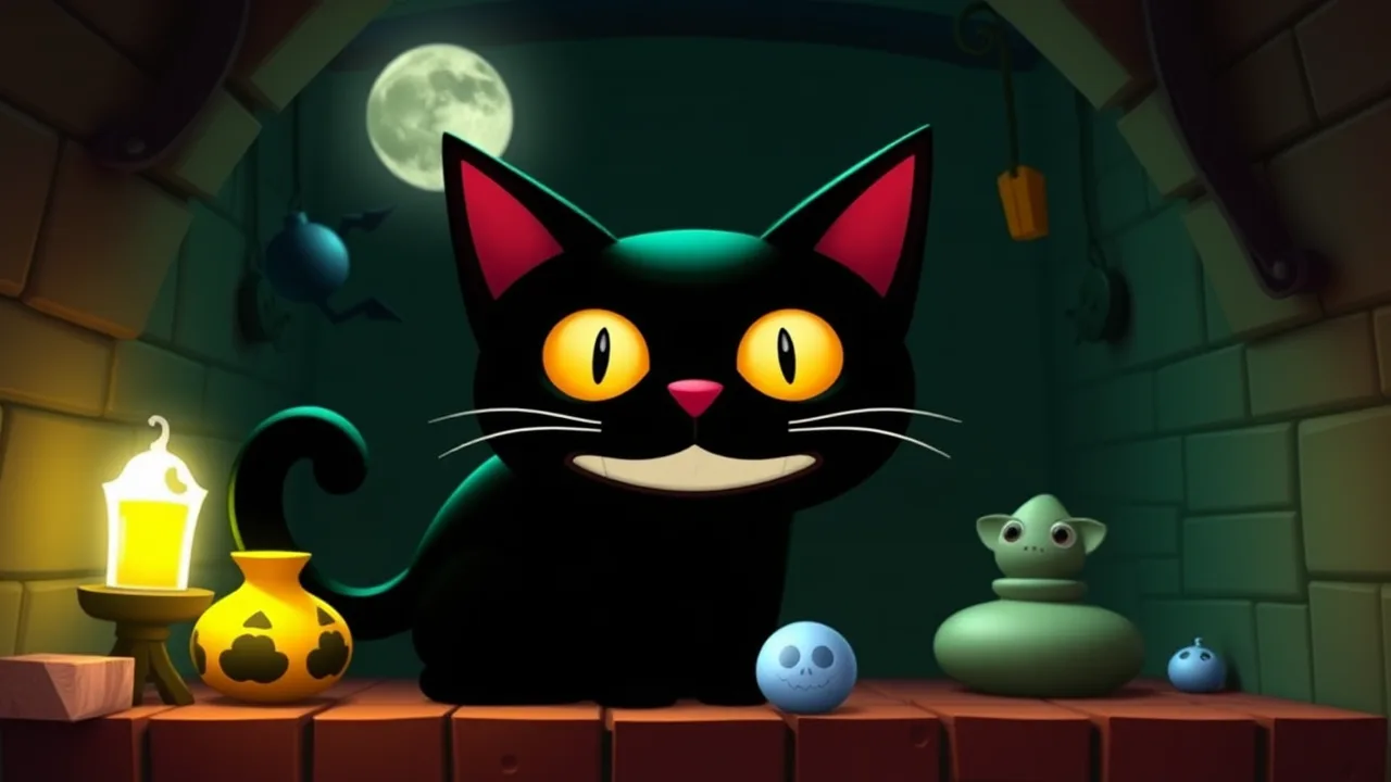 Escape the Spooky Cat's Puzzle World image