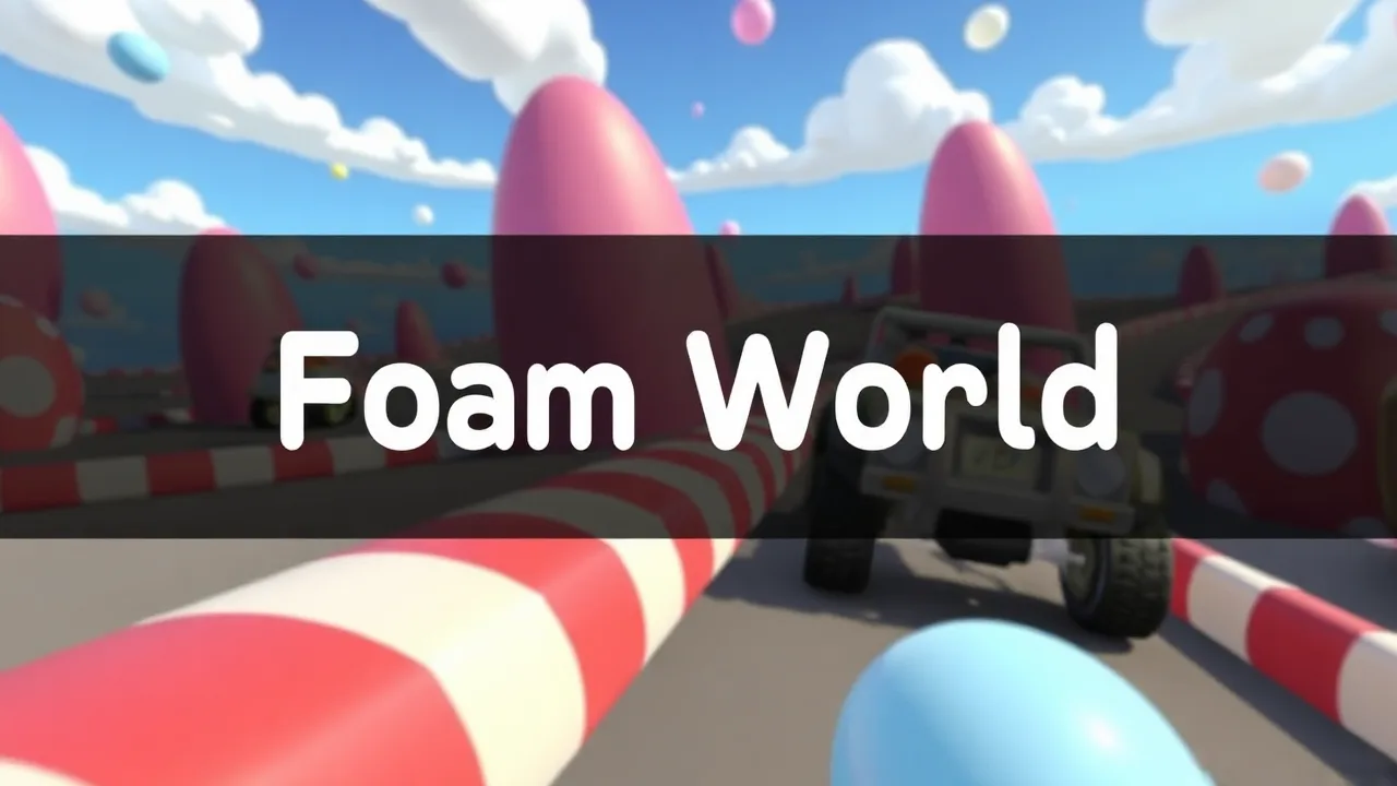 Best Funny Kids Racing Game: Foam World image