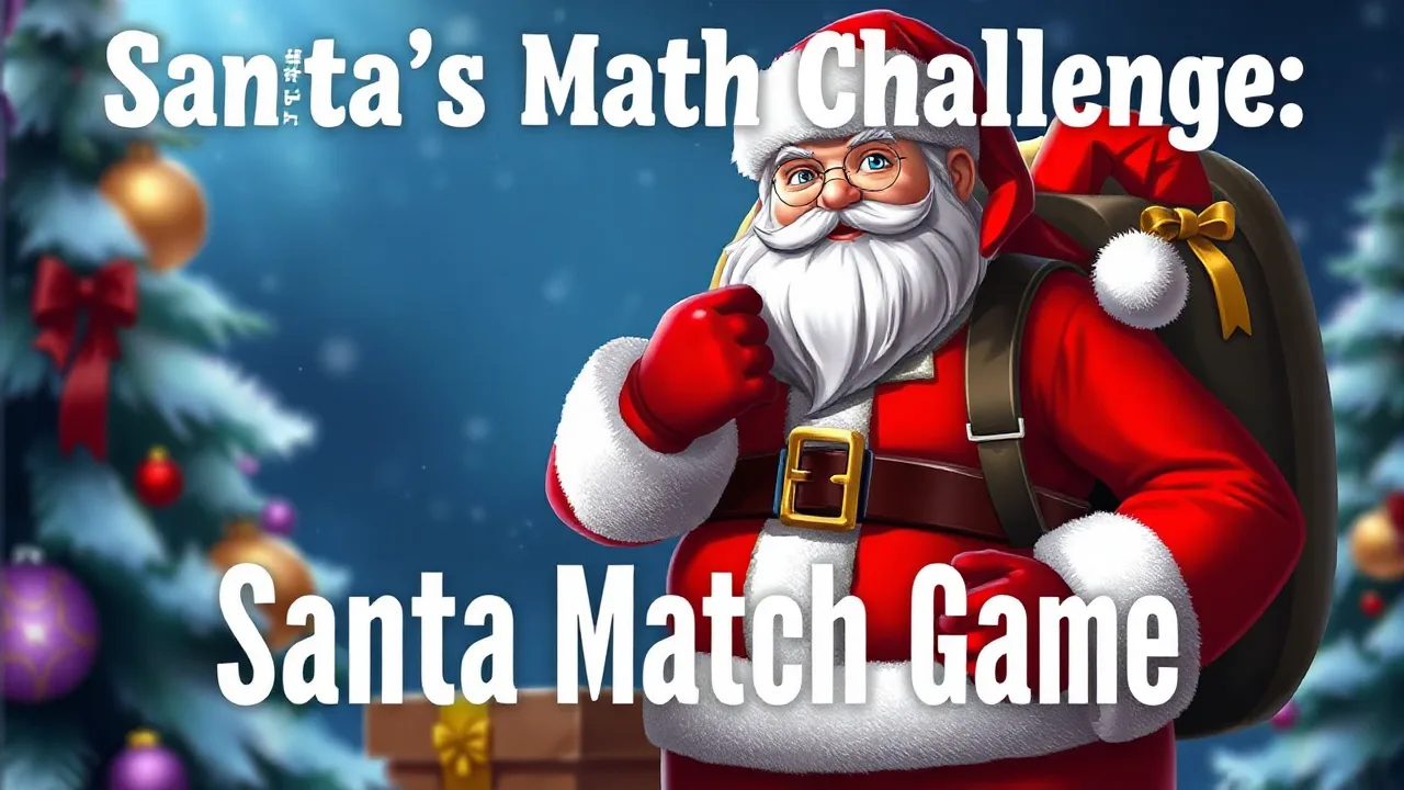 Santa's Math Challenge: Santa Match Game image