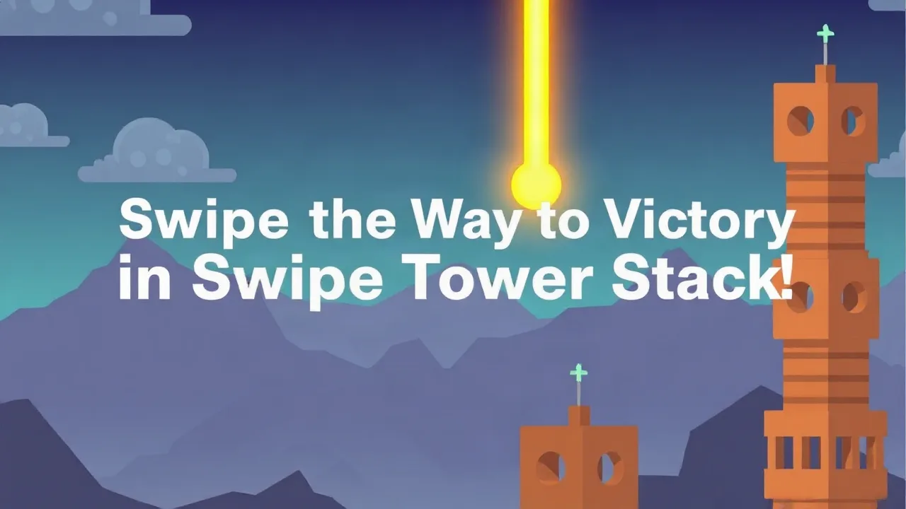 Swipe the Way to Victory in Swipe Tower Stack image