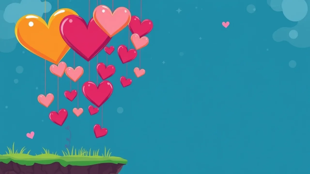 Falling Hearts: Puzzle Fun for Kids image