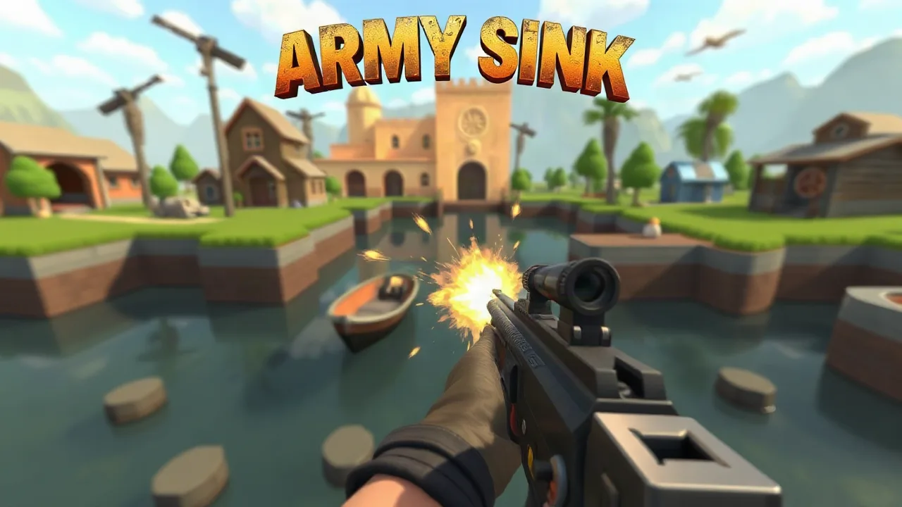 Sink into Action with Army Sink - 3D Shooting Fun image