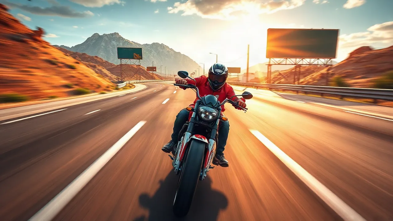 Bike Rider Highway: Thrill Ride on Mobile Devices image