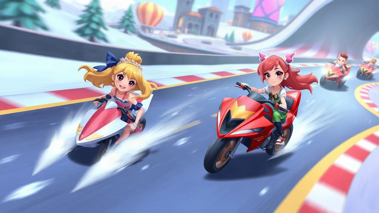 Sisters Ice Vs Flame: Fashion Frenzy Racing image