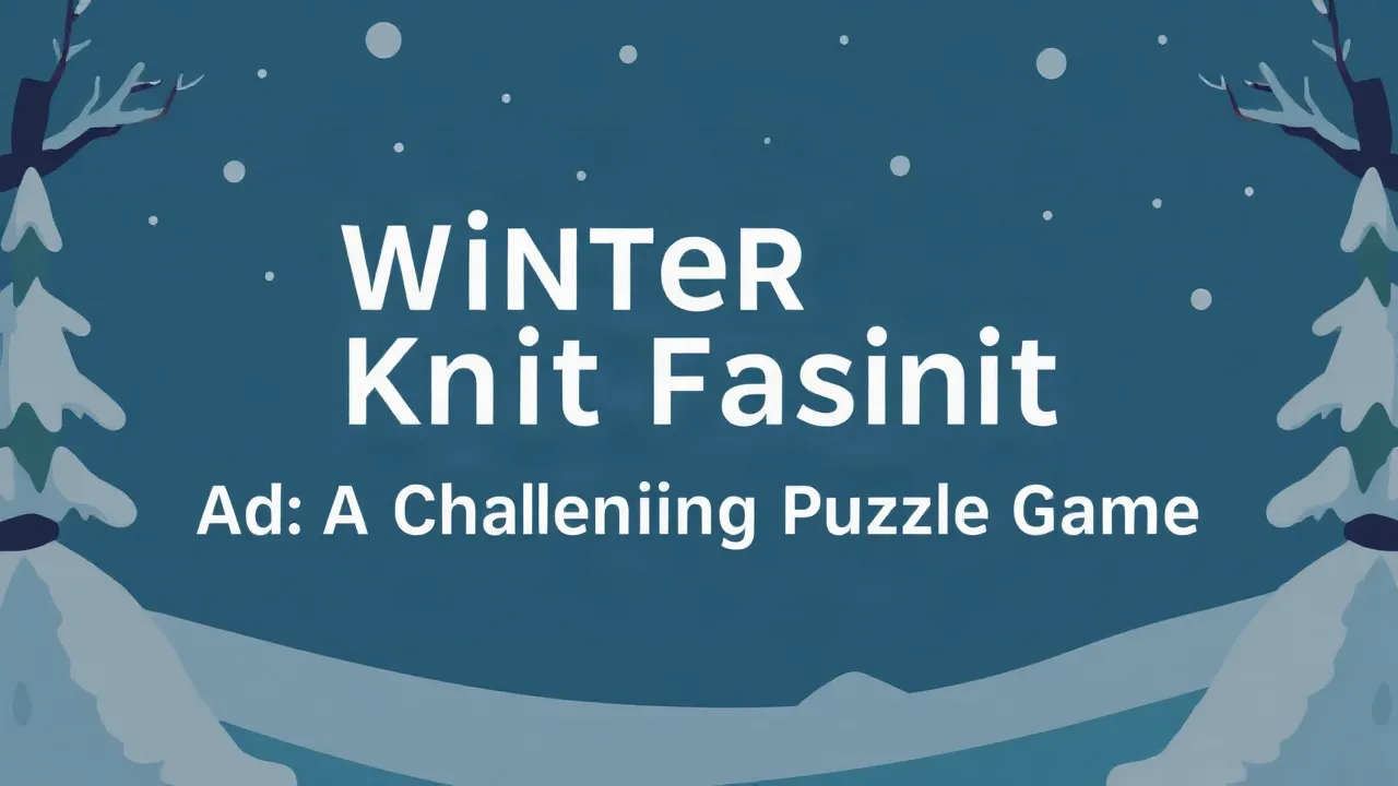 Winter Knit Fashion: A Challenging Puzzle Game image