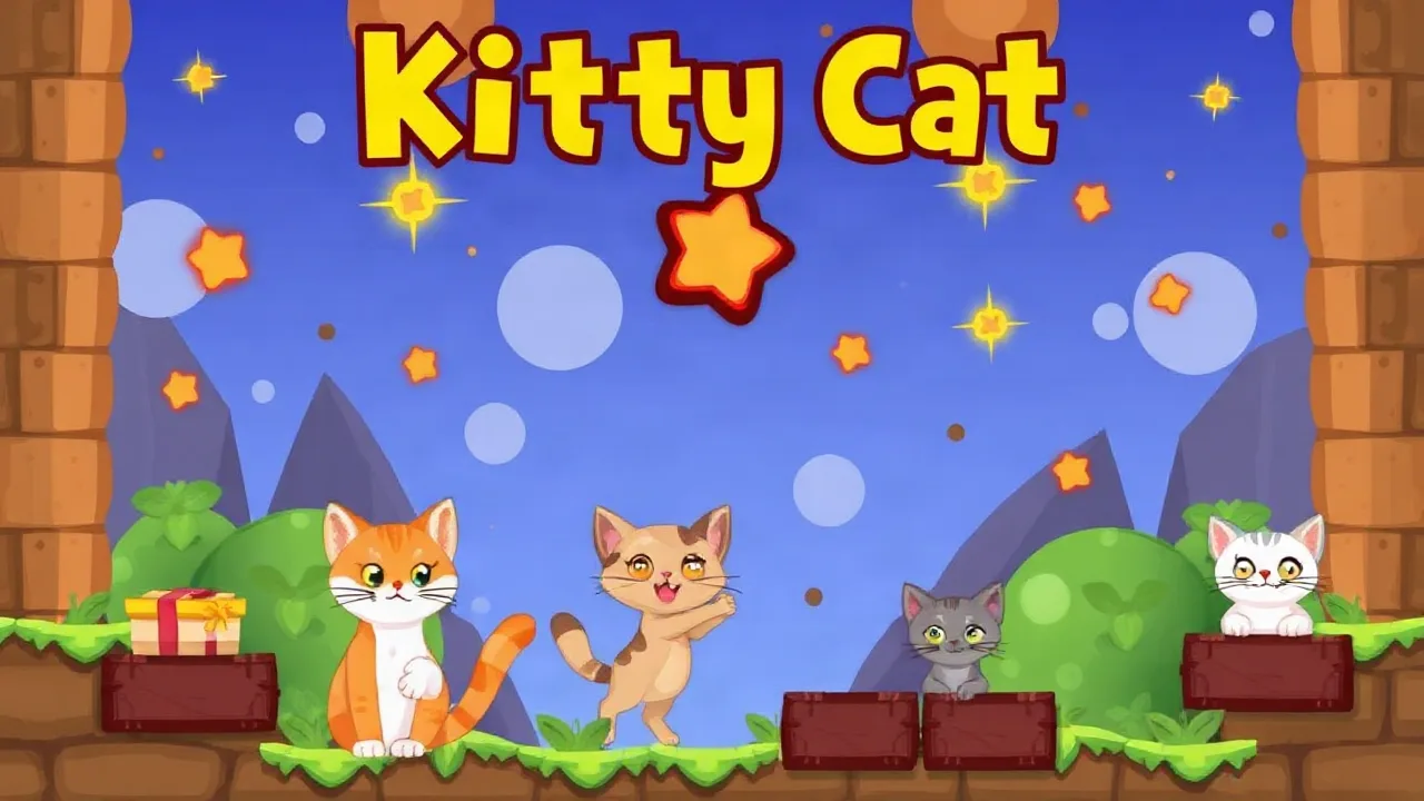 Kitty Cat: A Fun 1 Player Arcade Game image