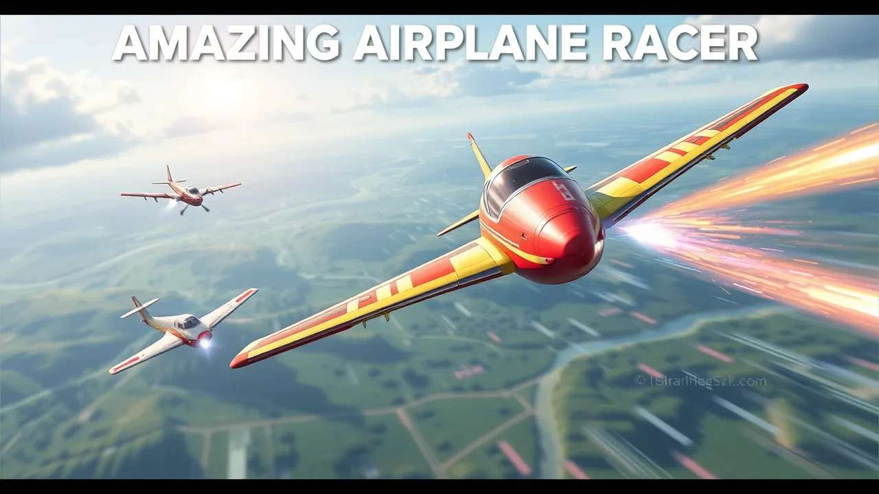 Amazing Airplane Racer: Thrilling 2 Player Action image