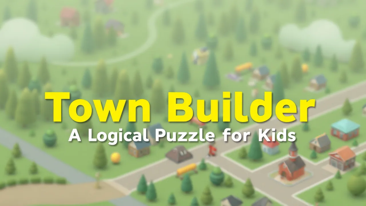 Town Builder: A Logical Puzzle for Kids image