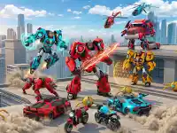 Flying Robot Transform Car Games